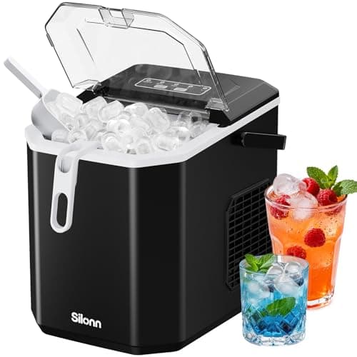 Silonn Countertop Bullet Ice Maker with Handle
