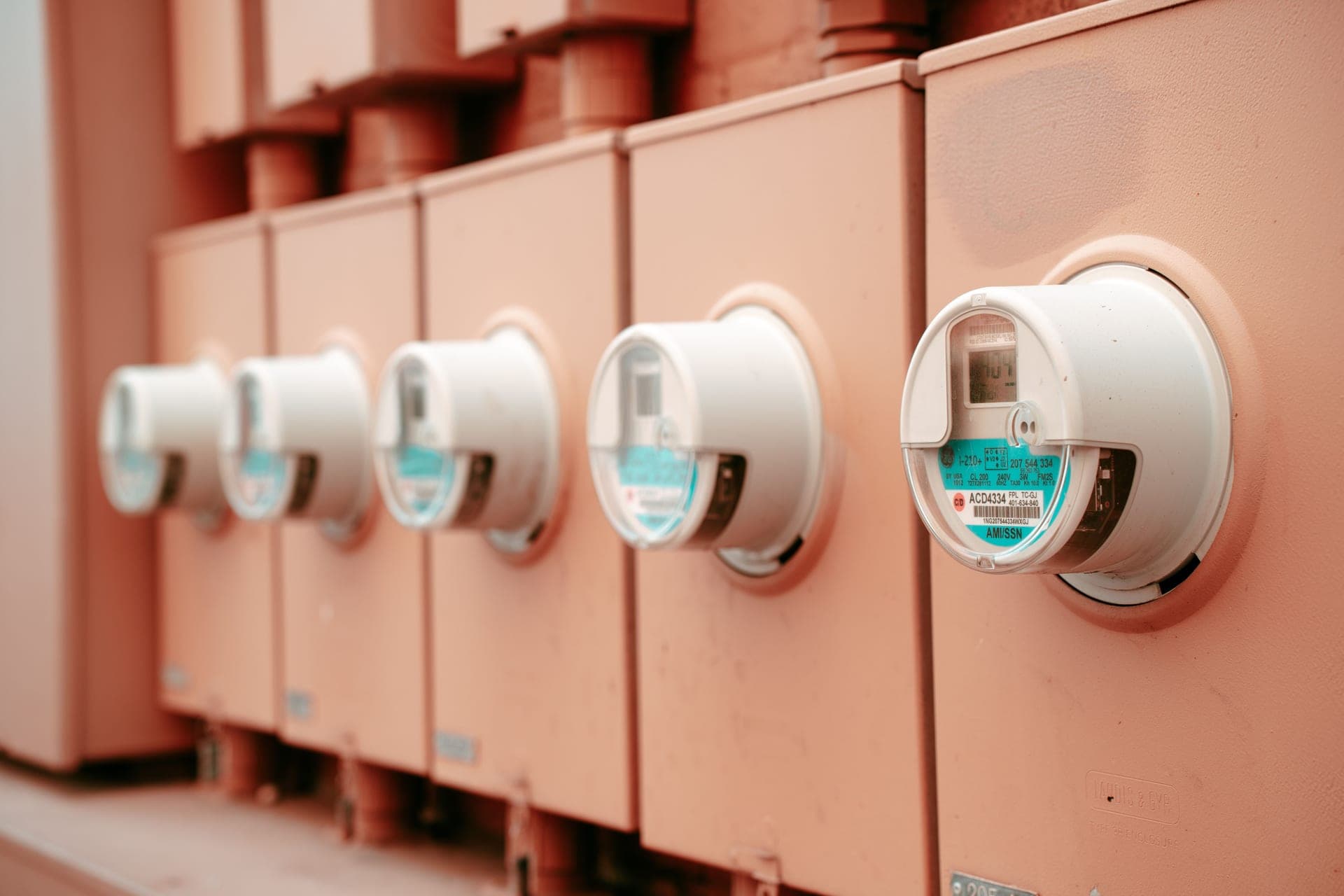 A domestic electricity meter