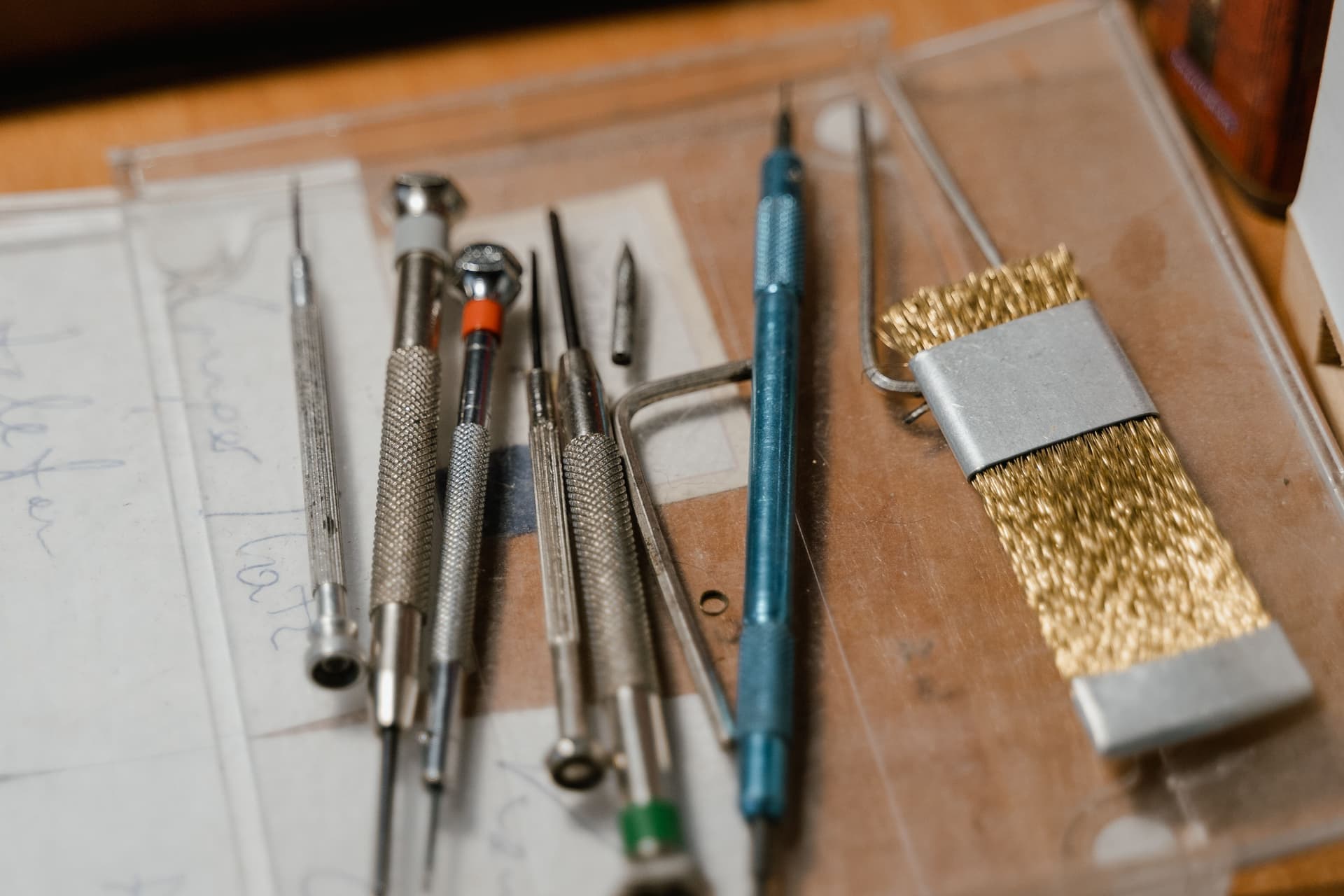 Tools laid out ready for an appliance repair